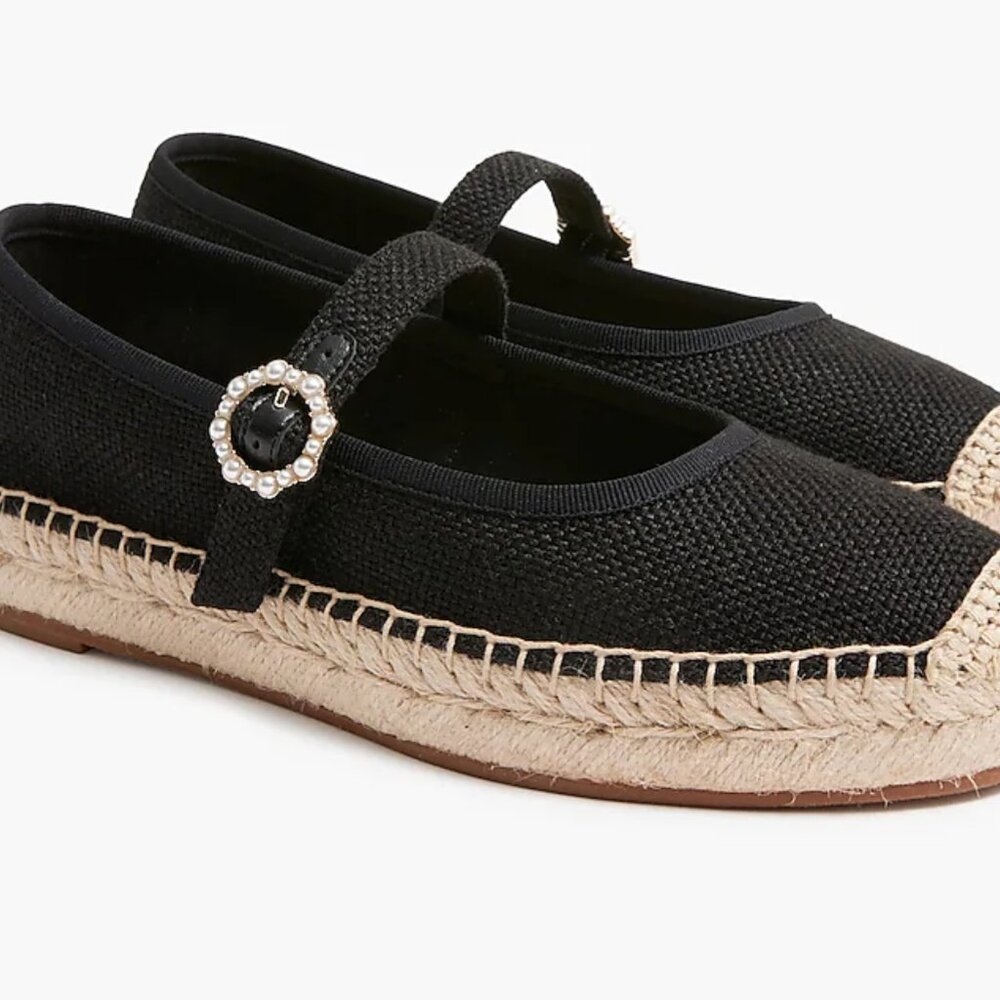 J CREW Factory Espadrille Mary Jane flats, NEW